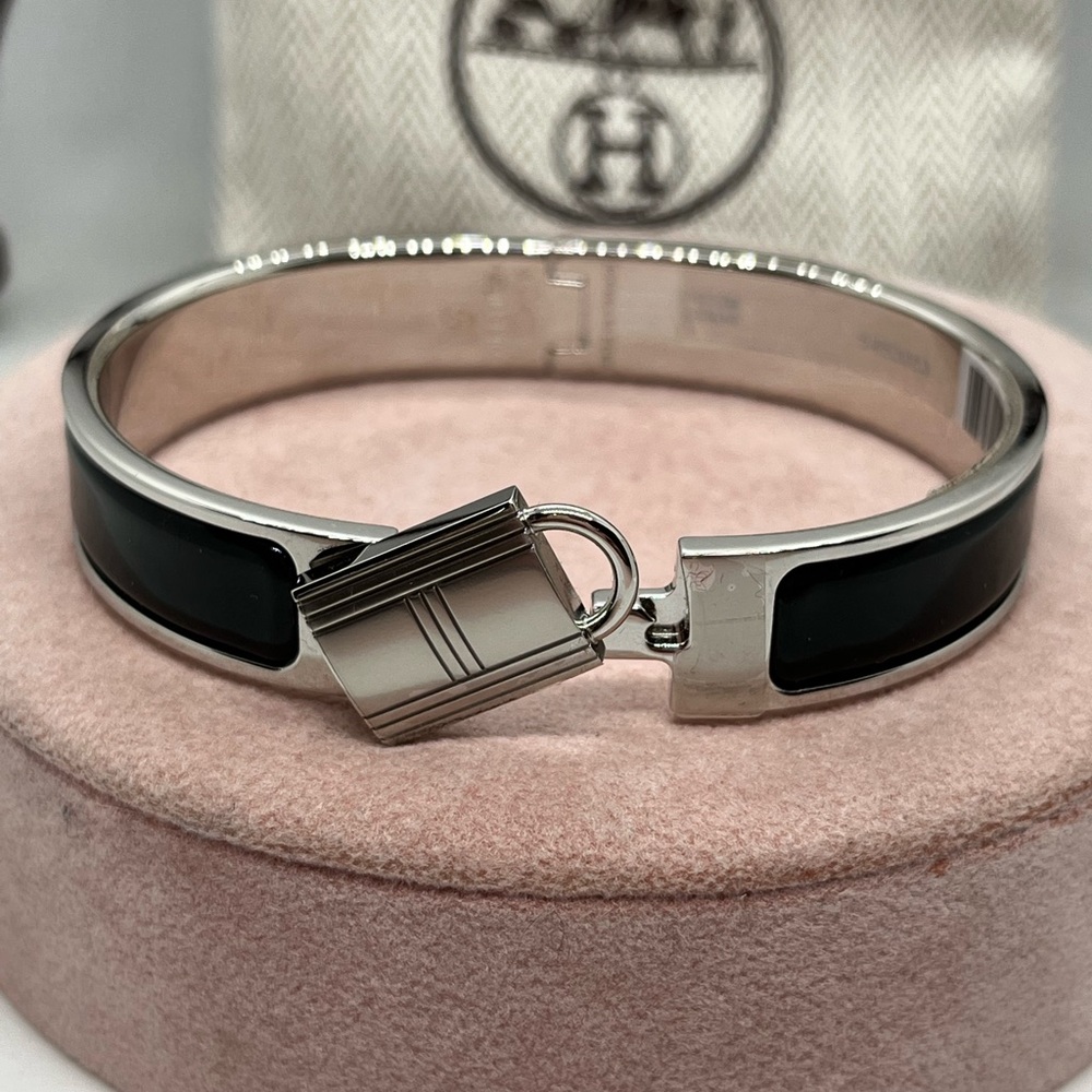 HERMES Clic Cadenas women bracelet size GM black - Picture 3 of 4